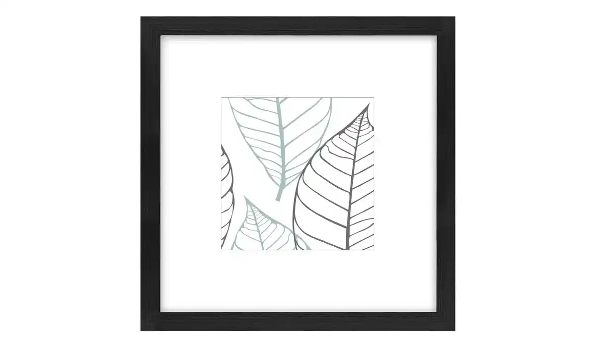 Bild 1 von Bilderrahmen 23x23 cm  Iceland ¦ schwarz ¦ Holzwerkstoff ¦ Maße (cm): B: 25 H: 25 T: 2,8 Dekoration > Bilderrahmen - Sconto