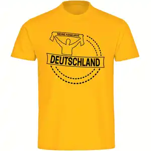 multifanshop® Herren T-Shirt - Deutschland - Meine Fankurve - Druck schwarz