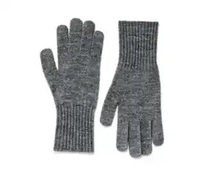 Strickhandschuhe, grau meliert