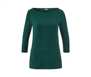 Shirt mit 3/4-Arm, dunkelgrün