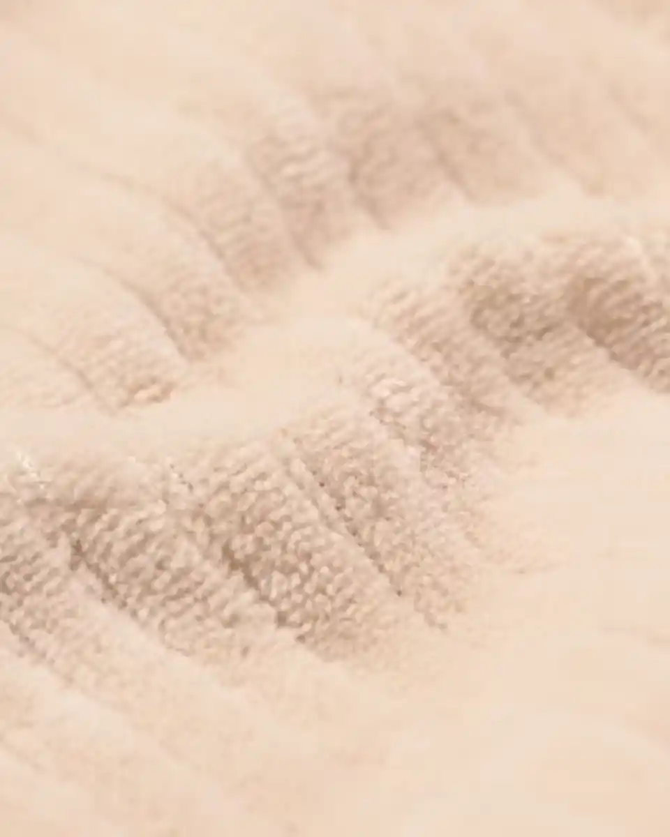 Bild 2 von Baby Sweater, gerippt, Samt ecru