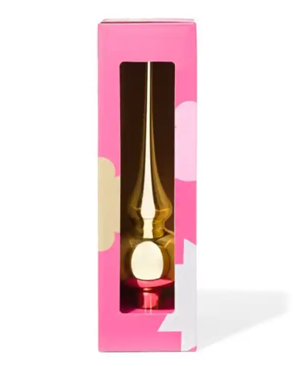 Bild 3 von Weihnachtsbaumspitze, Glas, 24 cm, golden