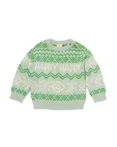 Baby-Pullover, Nordic grün