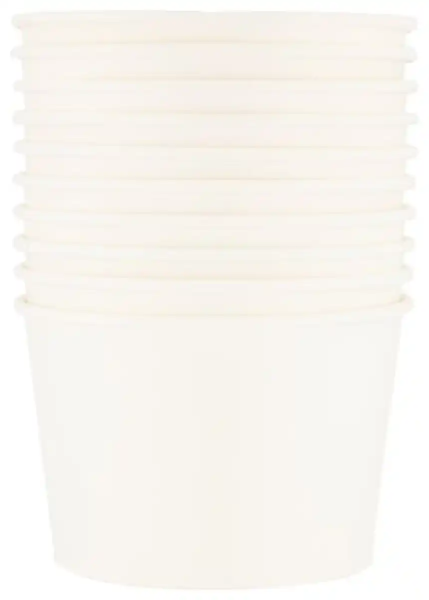 Bild 1 von 10er-Pack Pappschalen, 550 ml, weiß