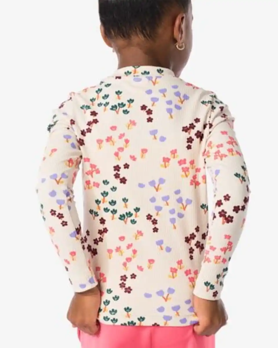 Bild 3 von Kinder-T-Shirt mit Rippenstruktur eierschalenfarben