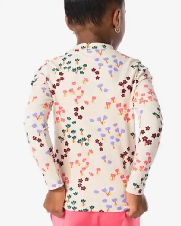 Bild 3 von Kinder-T-Shirt mit Rippenstruktur eierschalenfarben