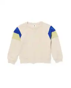 Kinder-Sweatshirt eierschalenfarben