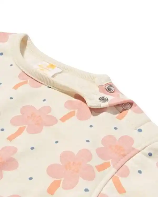 Bild 4 von Sweater für Neugeborene, Blumen eierschalenfarben