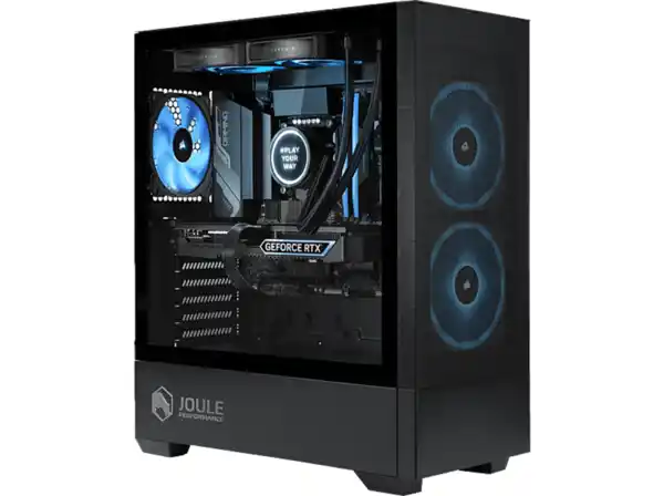 Bild 1 von JOULE PERFORMANCE L1128490, Gaming PC mit Intel® Core™ i7 i7-14700KF Prozessor, 32 GB RAM, 1 TB SSD, NVIDIA GeForce RTX™ 4070 Ti Super™, Windows 11 Home (64 Bit), Schwarz