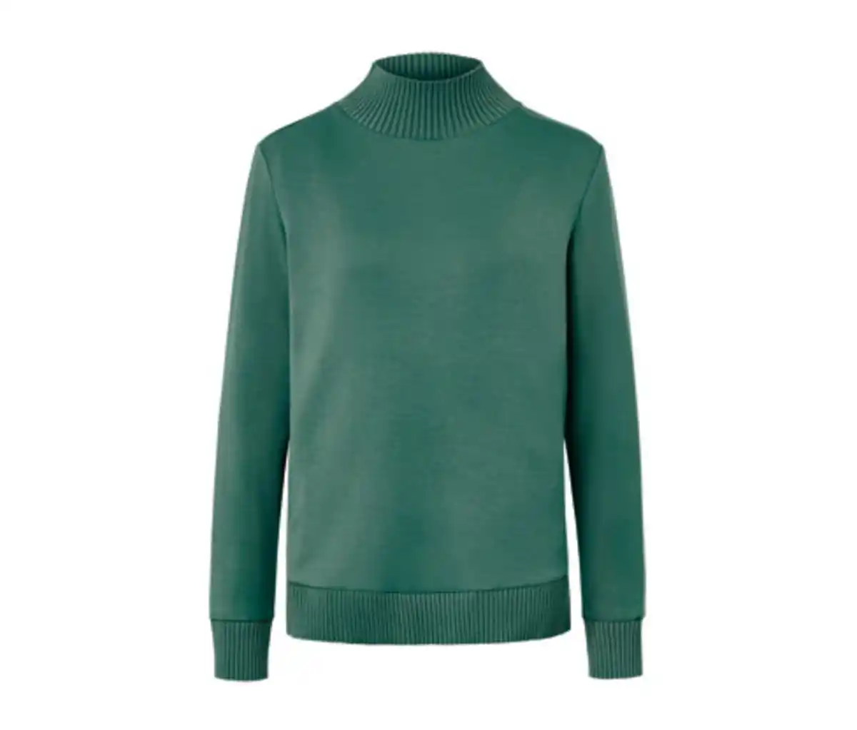 Bild 1 von Sweatshirt mit Stehkragen, grün