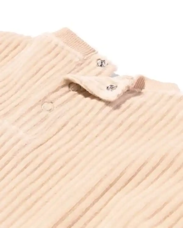 Bild 4 von Baby Sweater, gerippt, Samt ecru