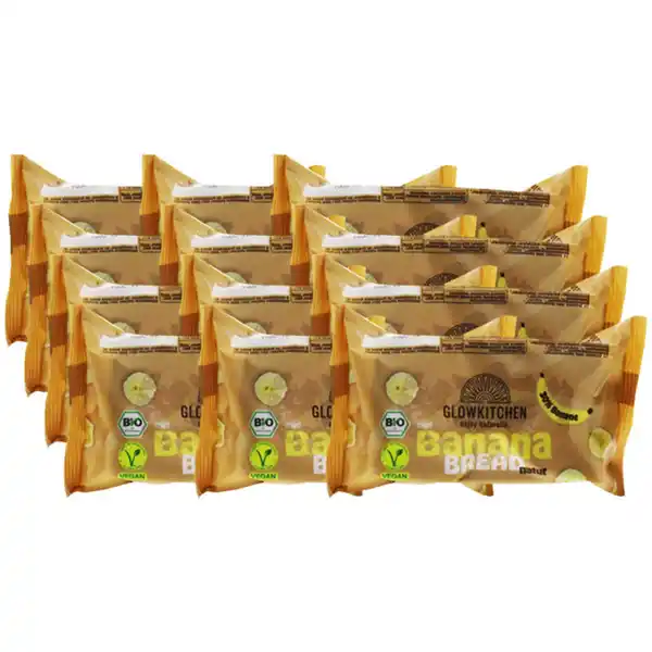 Bild 1 von Glowkitchen BIO Mini Bananenbrot Natur, 12er Pack