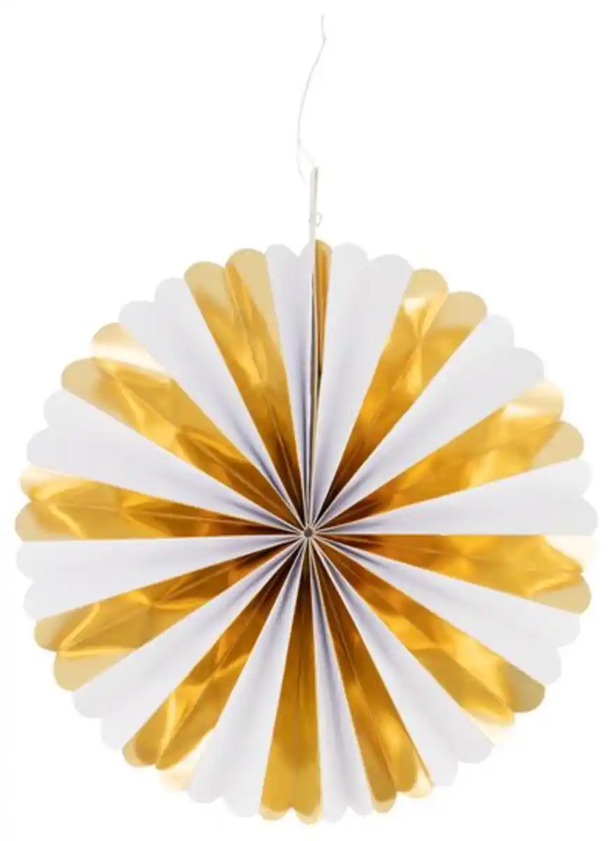 Bild 3 von 2er-Pack Papierwaben-Figuren, gold