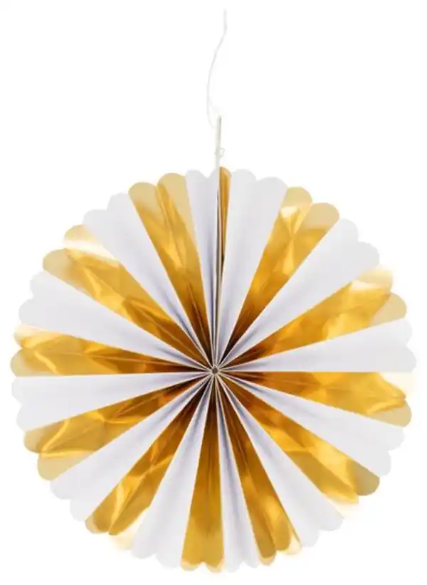 Bild 3 von 2er-Pack Papierwaben-Figuren, gold