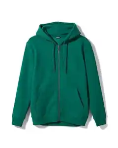 Herren-Sweatjacke mit Kapuze grün