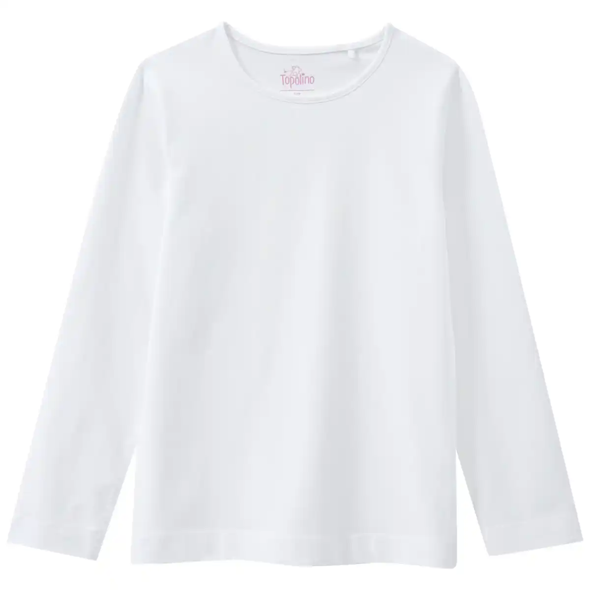 Bild 1 von Mädchen Langarmshirt im Basic-Look WEISS