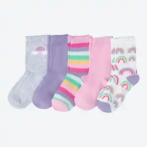 Kinder-Socken, 5er-Pack, Multicolored