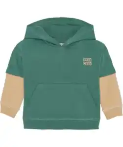 Sweatshirt in 2-in-1-Optik Ergee, Kängurutasche, tanne