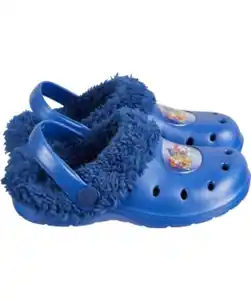 Lizenz Clogs mit Kunstfell verschiedene Lizenzen, royalblau