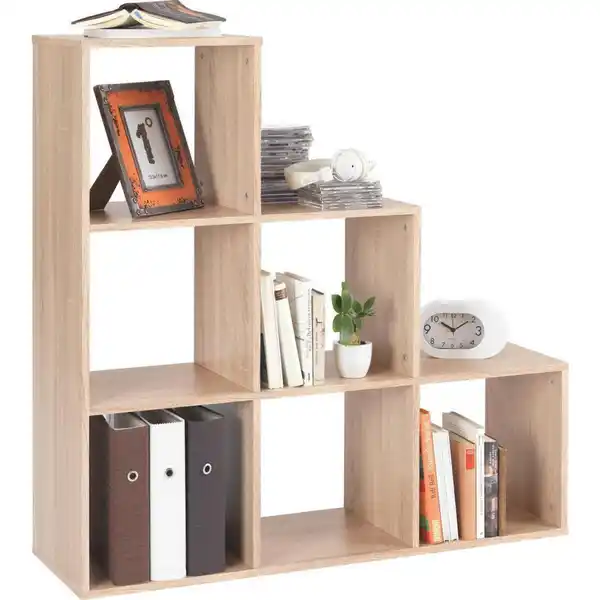 Bild 1 von Carryhome Regalelement, Sonoma Eiche, Holzwerkstoff, 112x114x35 cm, Made in EU, Arbeitszimmer, Büroregale, Bücherregale