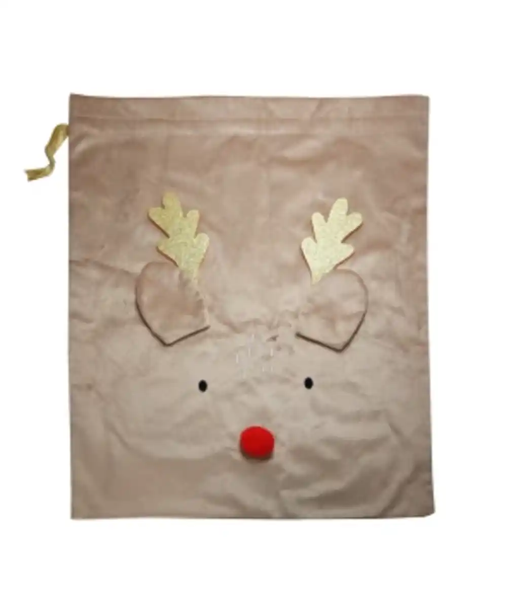 Bild 1 von Geschenksack Weihnachten verschiedene Ausführungen, ca. 58,5 x 50,5 cm, naturfarben