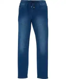 Jeans mit elastischem Bund Y.F.K., 5-Pocket-Style, jeansblau