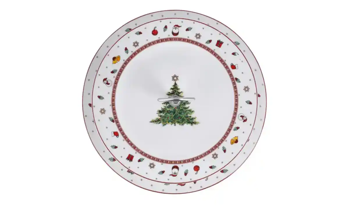 Bild 3 von Peill+Putzler Etagere Weihnachtsgeschirr Santa ¦ weiß ¦ Porzellan, Edelstahl ¦ Maße (cm): H: 23  Ø: [26.8] Geschirr > Einzelgeschirrteile - Möbel Kraft