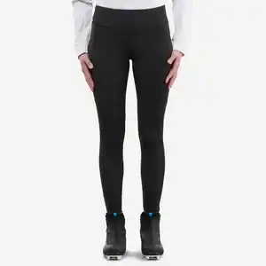 Langlaufhose Tights Damen warm - XC S 100 schwarz Schwarz