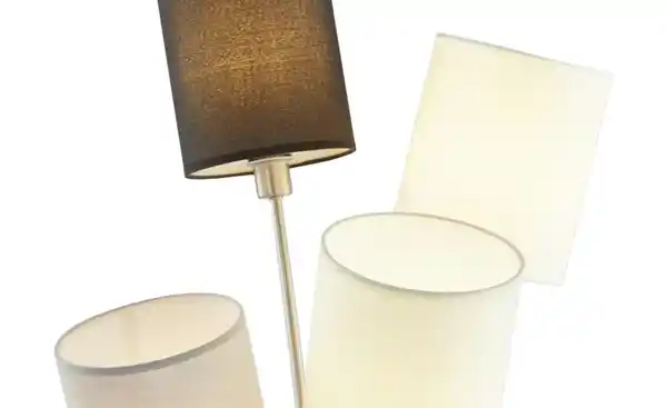 Bild 2 von KHG Stehleuchte, 4-flammig, Stoffschirme ¦ silber ¦ Maße (cm): H: 150  Ø: [50.0] Sale > Lampen-Sale - Möbel Kraft