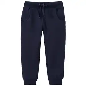 Jungen Jogginghose mit Rippbund DUNKELBLAU