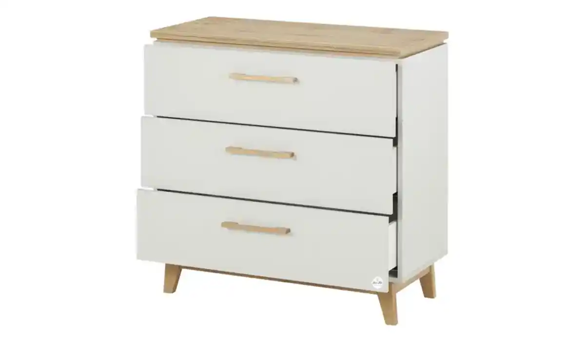 Bild 2 von Mia & Mo Kommode  Tilda ¦ grau ¦ Maße (cm): B: 90 H: 94 T: 43 Kommoden & Sideboards > Kommoden - Möbel Kraft