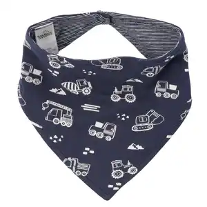 Baby Bandana mit Baustellen-Print DUNKELBLAU