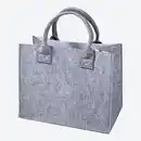 Bild 1 von Filz-Tasche mit Tragegeriffen, ca. 35x28x20cm, Dark-gray