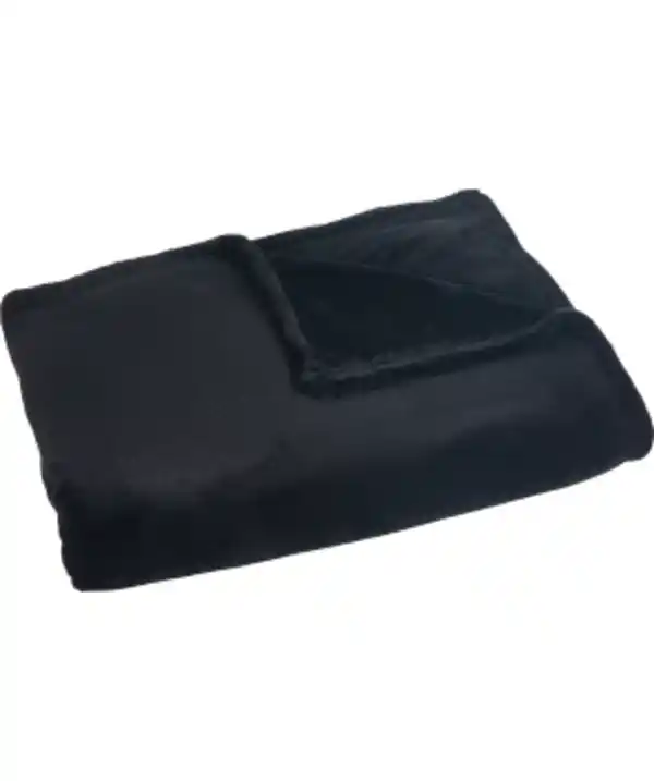 Bild 1 von Kuscheldecke Home & Deco, ca. 140 x 200 cm, schwarz