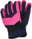 Bild 1 von Skihandschuhe mit Neonelementen verstellbarer Klettverschluss, neon pink