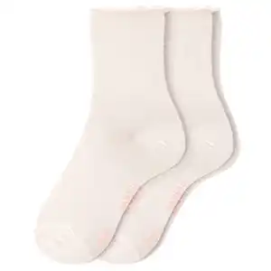 2 Paar Damen Socken mit Viskose aus Bambus WEISS