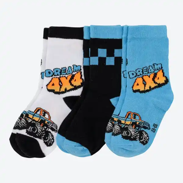 Bild 1 von Jungen-Socken, 3er-Pack, Blue