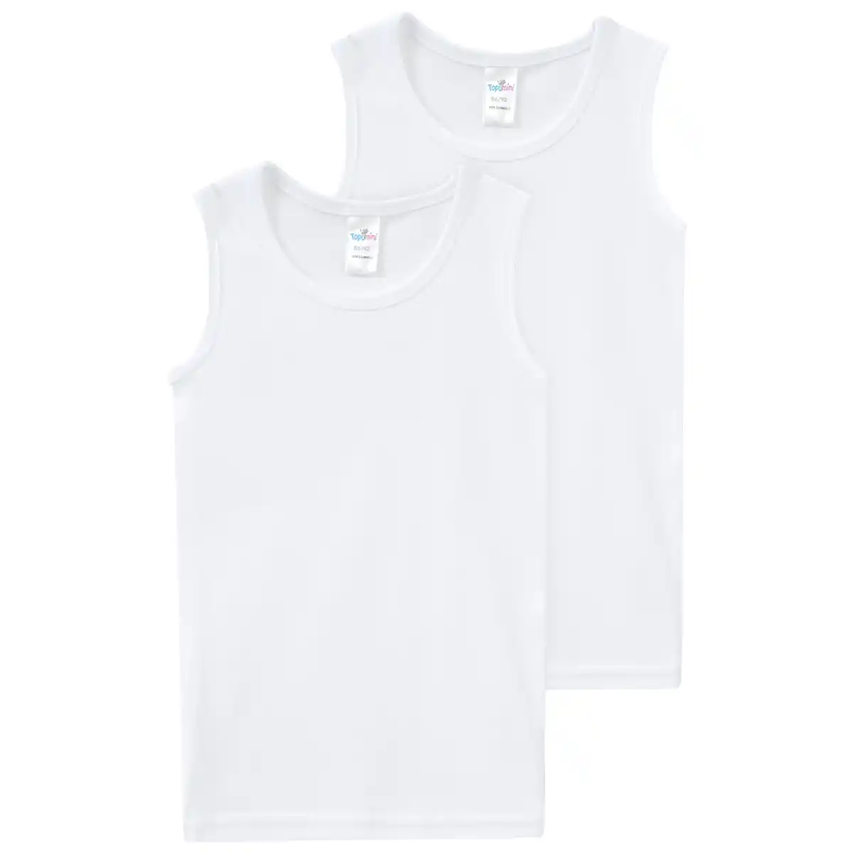 Bild 1 von 2 Baby Unterhemden aus Feinripp WEISS