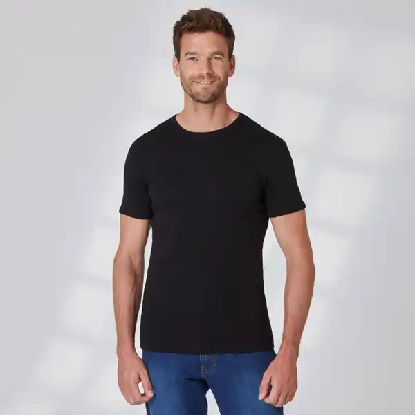 Bild 1 von Herren-T-Shirt aus reiner Baumwolle, Black