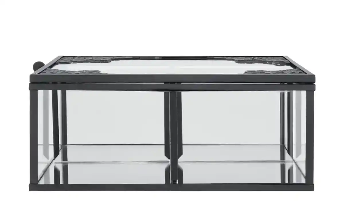Bild 2 von Aufbewahrungsbox ¦ schwarz ¦ Metall, Glas ¦ Maße (cm): B: 16 H: 6,5 Dekoration > Dekoartikel - Möbel Kraft
