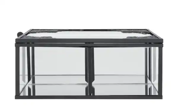 Bild 2 von Aufbewahrungsbox ¦ schwarz ¦ Metall, Glas ¦ Maße (cm): B: 16 H: 6,5 Dekoration > Dekoartikel - Möbel Kraft