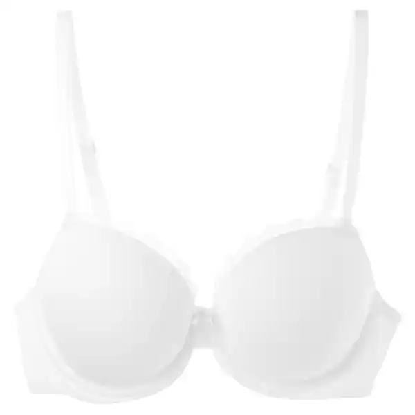 Bild 1 von Damen Push-Up-BH mit Spitze WEISS