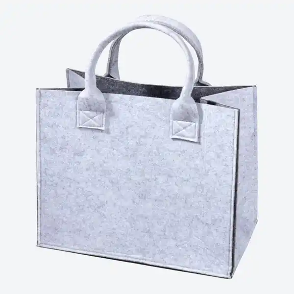 Bild 1 von Filz-Tasche mit Tragegeriffen, ca. 35x28x20cm, Light-gray