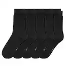 Bild 1 von 5 Paar Kinder Socken unifarben SCHWARZ