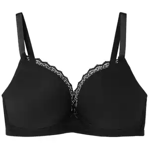 Damen Soft-BH mit wattierten Cups SCHWARZ