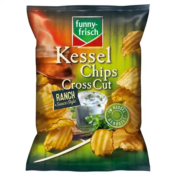 Bild 1 von FUNNY FRISCH Kesselchips 120 g, Ranch Sauce