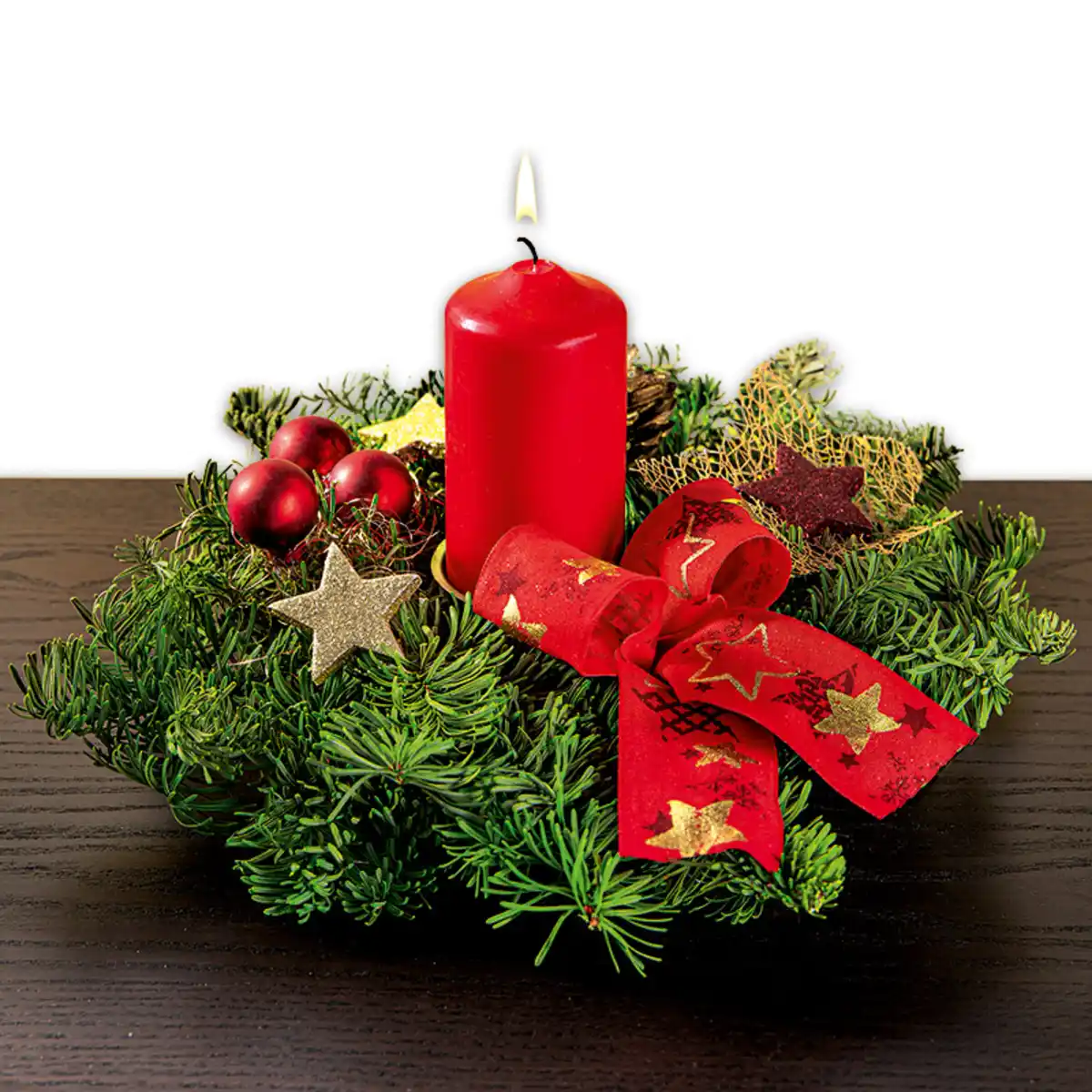 Bild 3 von Adventsgesteck mit einer Kerze