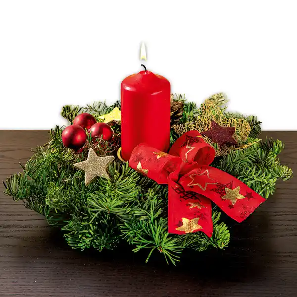 Bild 3 von Adventsgesteck mit einer Kerze
