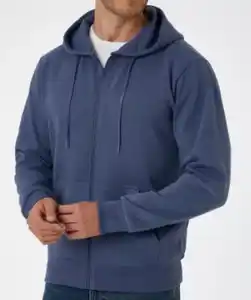 Sweatjacke mit Kapuze X-Mail, Reißverschluss, jeansblau