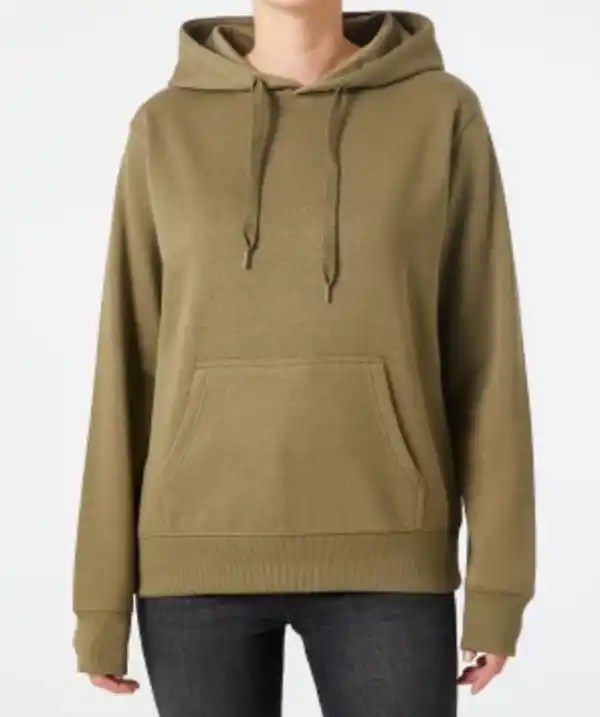 Bild 1 von Pullover mit Kapuze Janina, Kängurutasche, Khaki